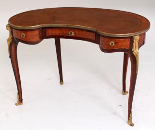 Appraisal: LOUIS XV STYLE ORMOLU MOUNTED INLAID BUREAU PLAT LOUIS XV