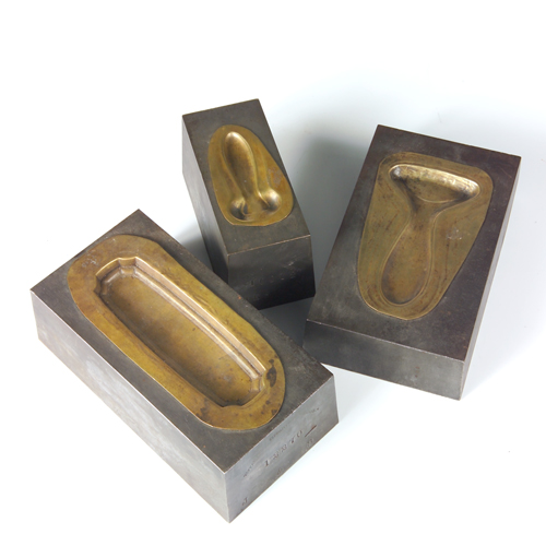 Appraisal: Three unusual Tiffany casting molds of steel and bronze early