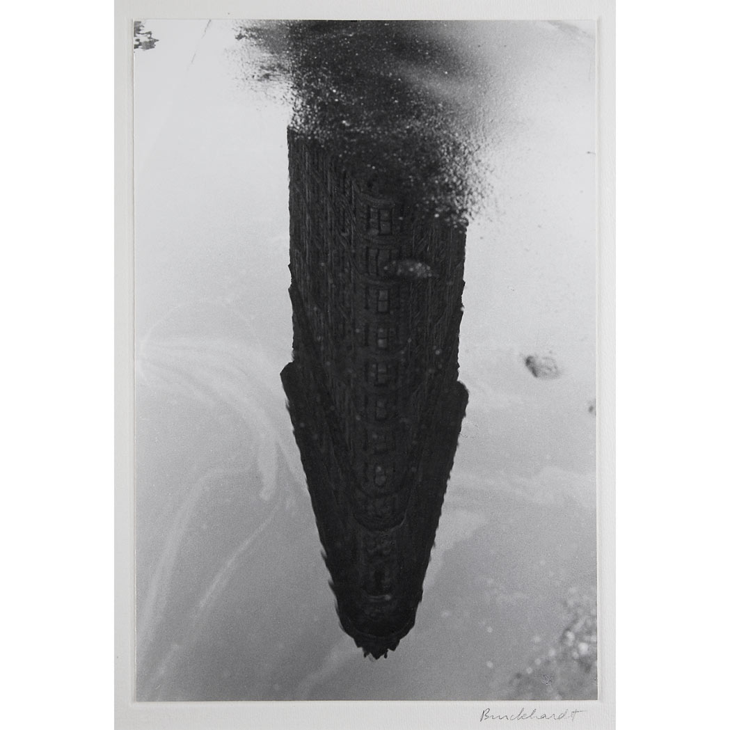 Appraisal: BURCKHARDT RUDY - Flatiron Building Reflection Gelatin silver print x