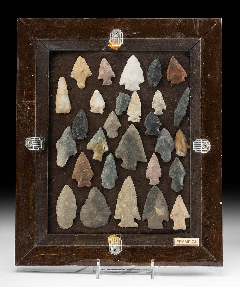 Appraisal: Native American Stone Projectile Points Originally Listed At Native American