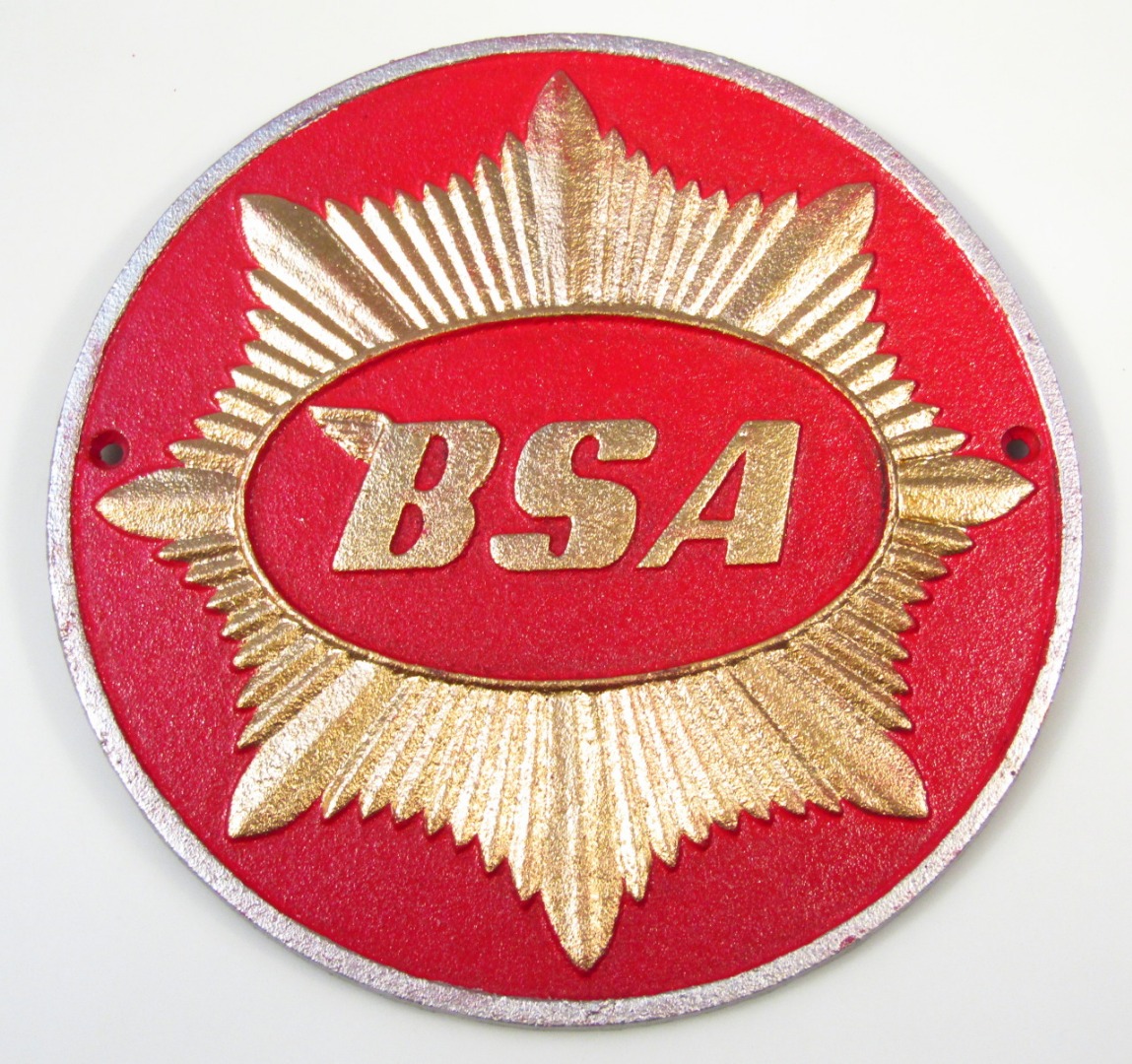 Appraisal: A BSA motorcycle sign