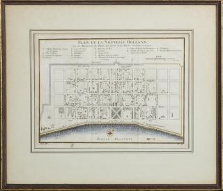 Appraisal: Plan de la Nouvelle Orleans by Jacques Nicolas Bellin Paris