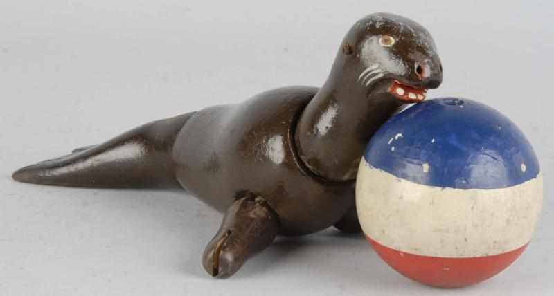 Appraisal: Schoenhut Painted-Eye Seal Description Includes original painted ball Condition Excellent