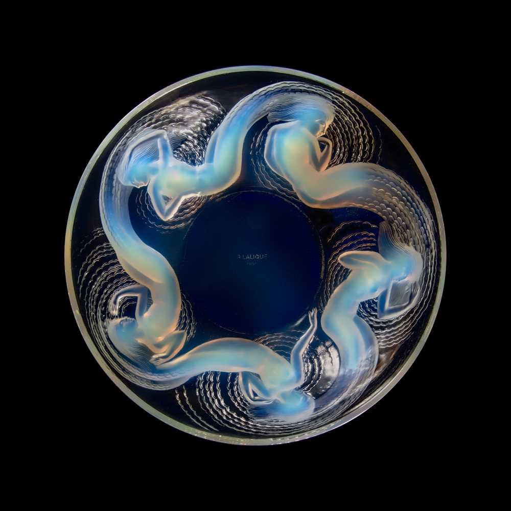 Appraisal: REN LALIQUE FRENCH - CALYPSO BOWL NO - designed opalescentstencilled