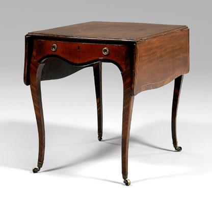 Appraisal: George III mahogany Pembroke table Pembroke or breakfast table in