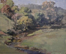 Appraisal: Henry Edgecombe born Creek in the Bottom Paddock oil on