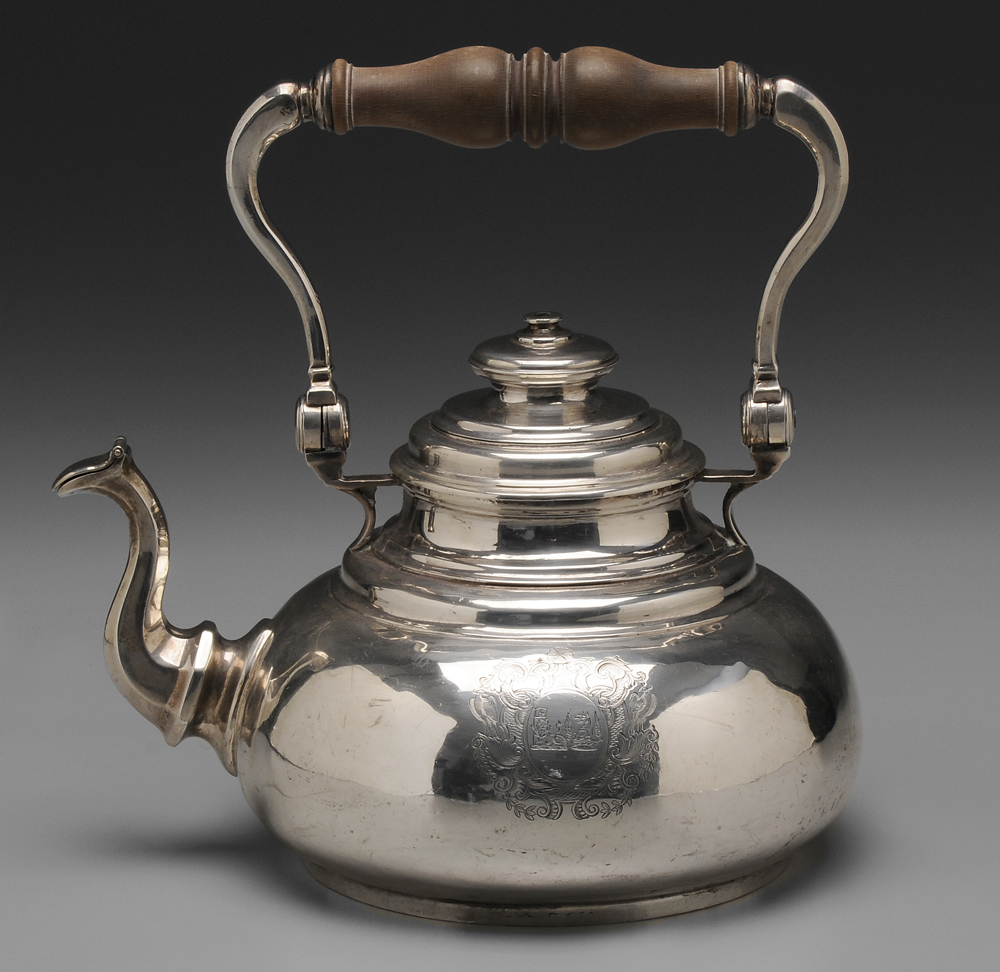 Appraisal: English Silver Water Kettle London Jubilee mark Colonial style with