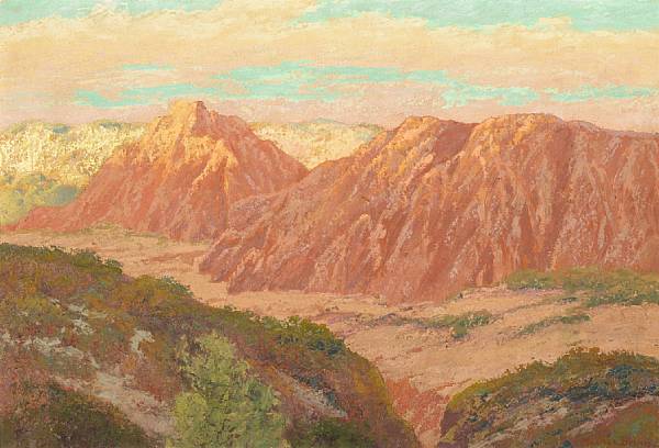 Appraisal: n a Maurice Braun American - Point Loma Canyon signed