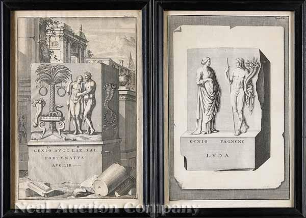 Appraisal: A Group of Four Antique Italian Architectural Engravings c by