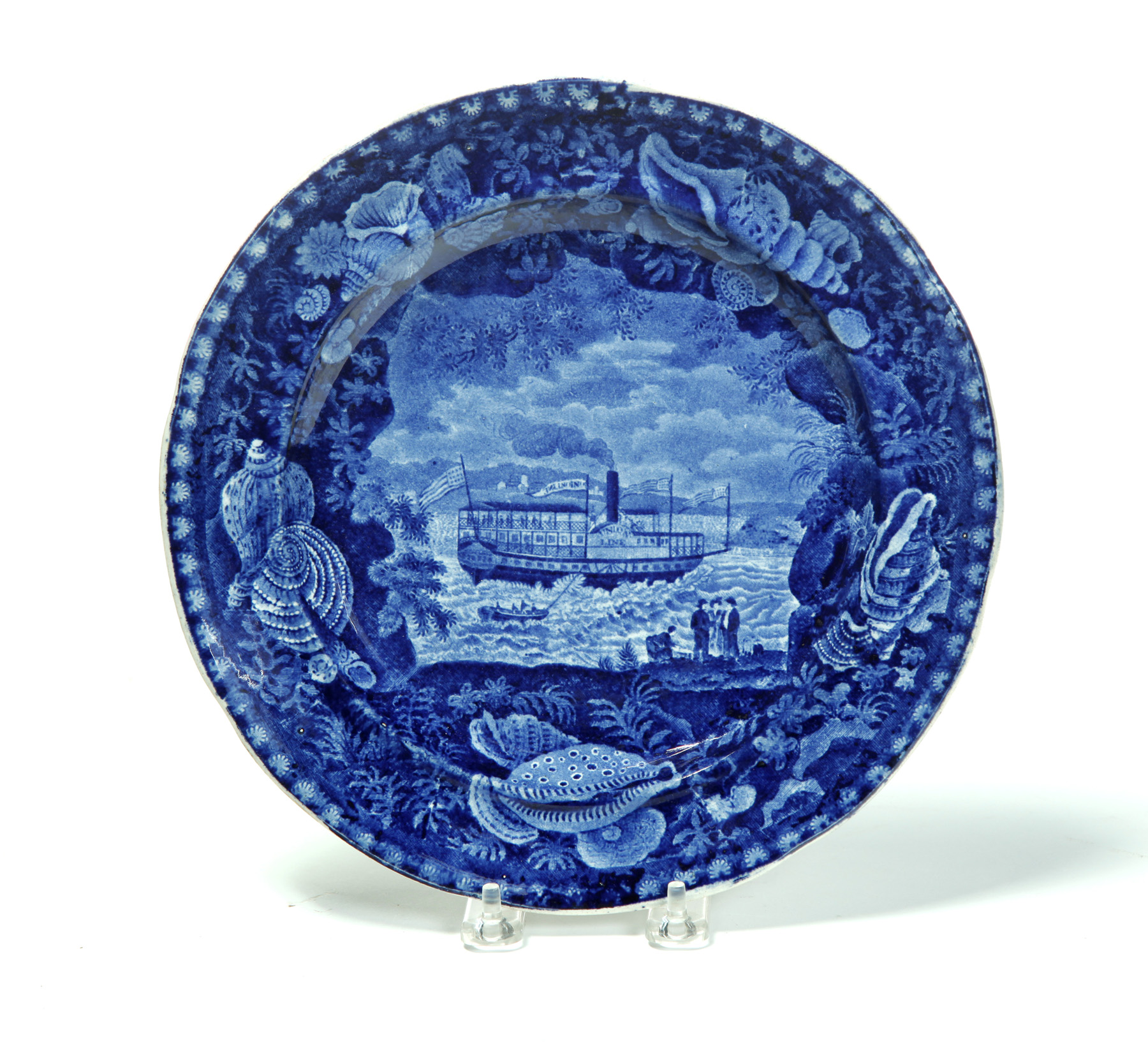 Appraisal: HISTORICAL BLUE STAFFORDSHIRE PLATE England nd quarter- th century Union