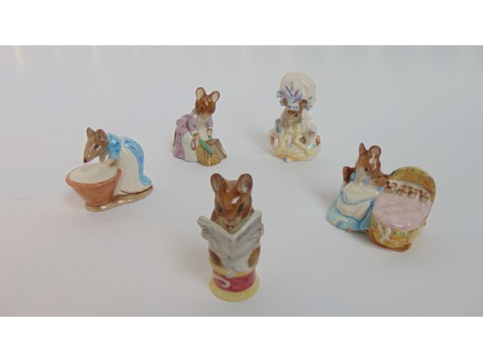 Appraisal: A collection of five Beswick Beatrix Potter figures comprising Hunca