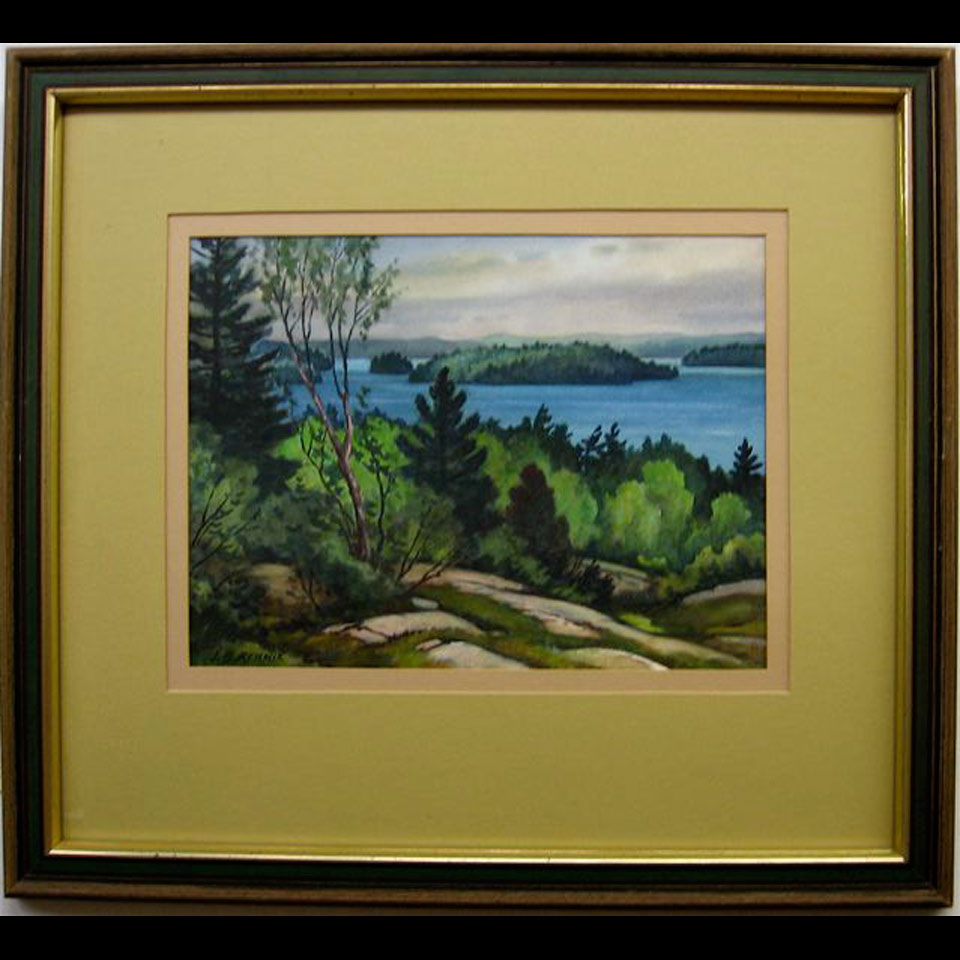 Appraisal: SUMMER DAY - LAKE MUSKOKA FROM BLUEBERRY HILL JOHN BARRIE