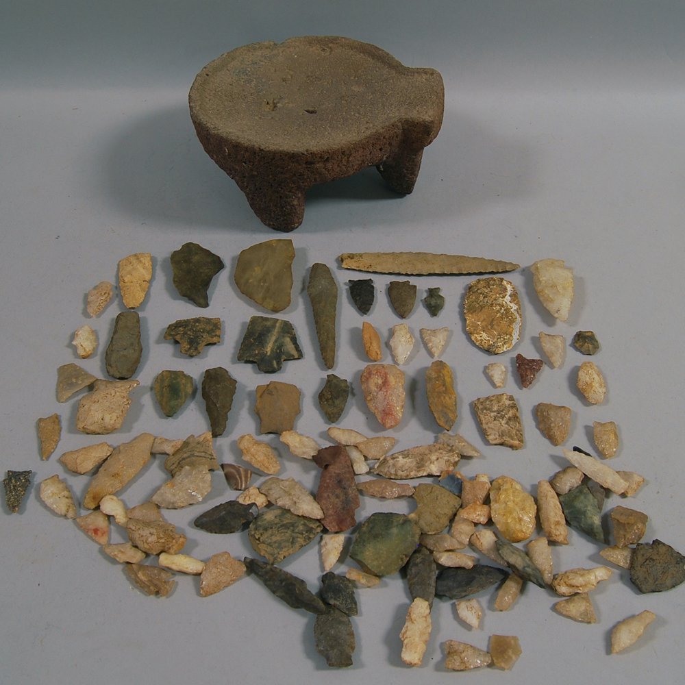 Appraisal: Collection of American Indian Artifacts found at the Lindsey Farm