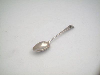 Appraisal: A George III silver old English pattern tablespoon marked twice