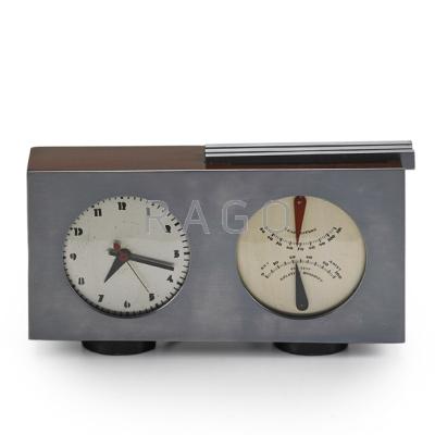 Appraisal: GILBERT ROHDE HERMAN MILLER CLOCK CO Barometer clock no USA