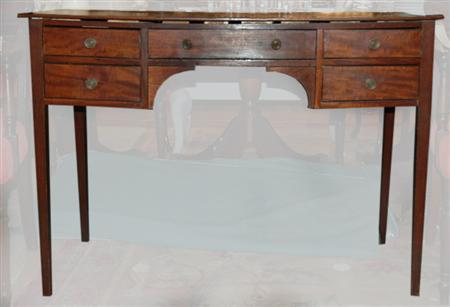 Appraisal: George III Mahogany Writing Table Height inches width inches depth