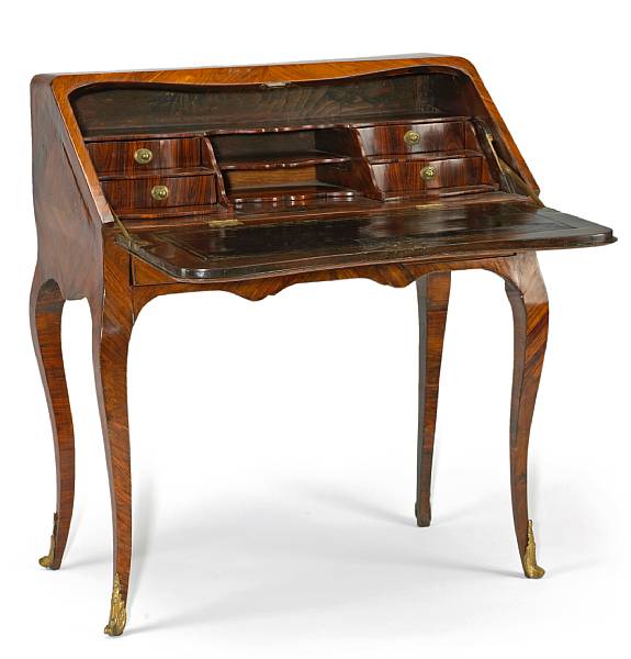 Appraisal: A Louis XV gilt bronze mounted kingwood bureau en pente