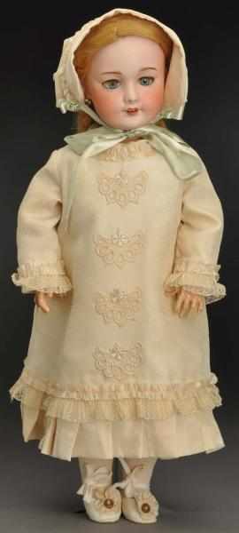 Appraisal: Pretty SFBJ Child Doll French bisque socket head incised SFBJ