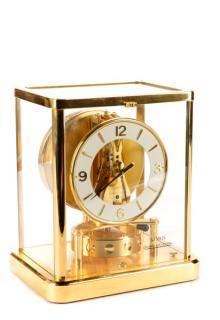 Appraisal: Atmos Jaeger LeCoultre Glass Front Table Clock Jaeger LeCoultre Swiss