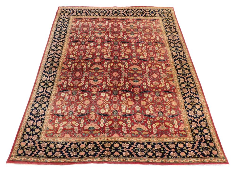 Appraisal: RUG Vintage Persian style ' x ' finely woven ruby