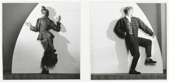 Appraisal: MAPPLETHORPE Robert - fashion photos Jean-Paul Gaultier Mounted together under