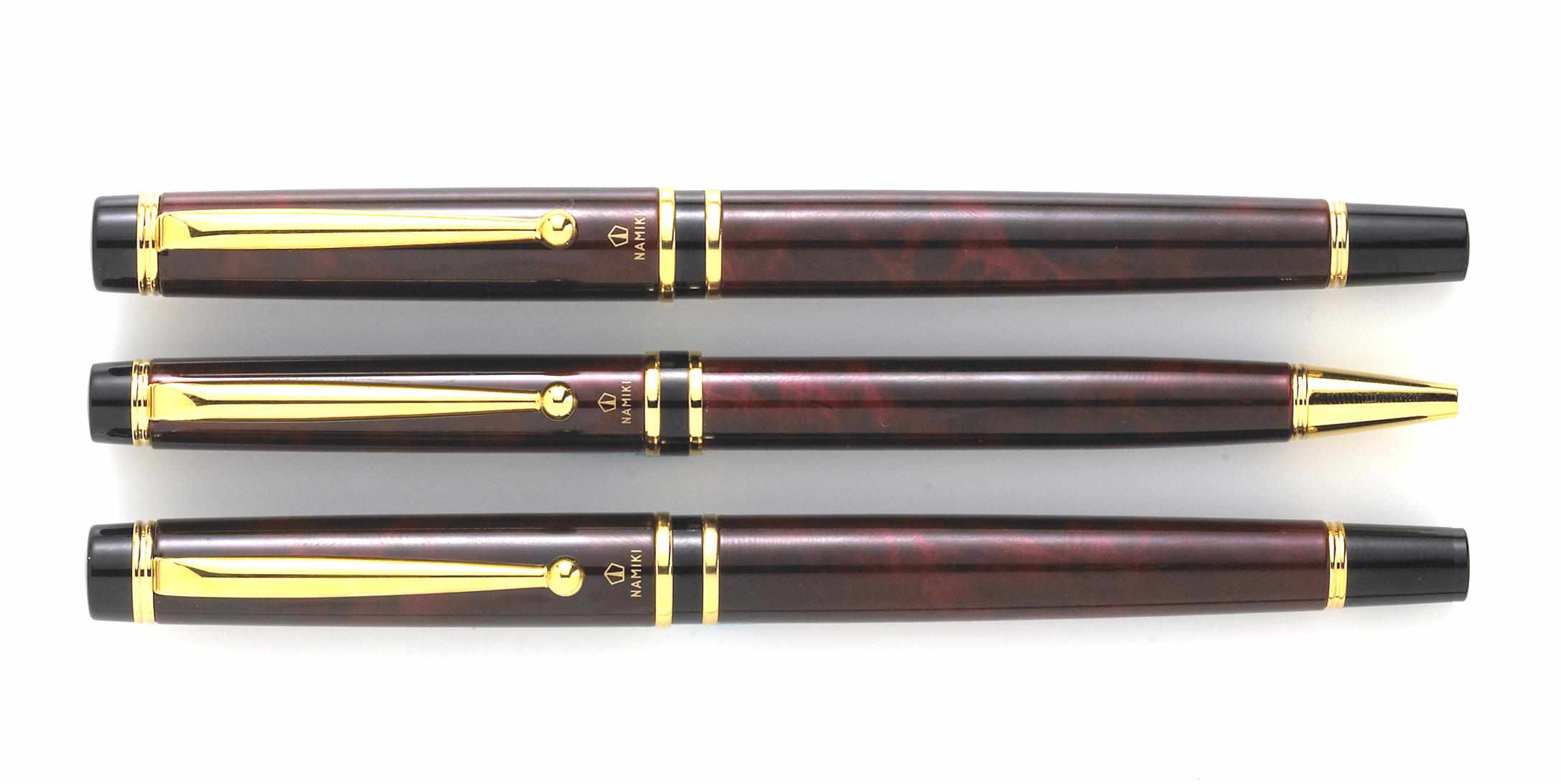 Appraisal: NAMIKI Grance Series Tortoise shell lacquer fountain pen rollerball and