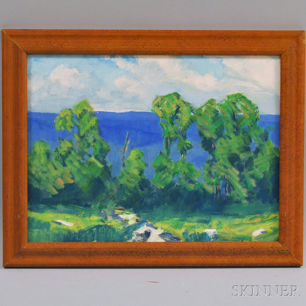 Appraisal: Jay Hall Connaway American - Summer Landscape Incised signature and