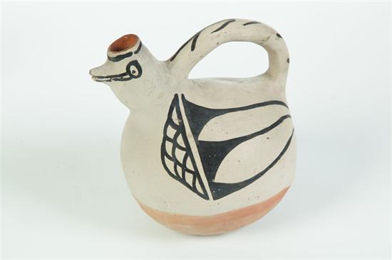 Appraisal: INDIAN EFFIGY PITCHER Cochiti late th-early th century earthenware Round