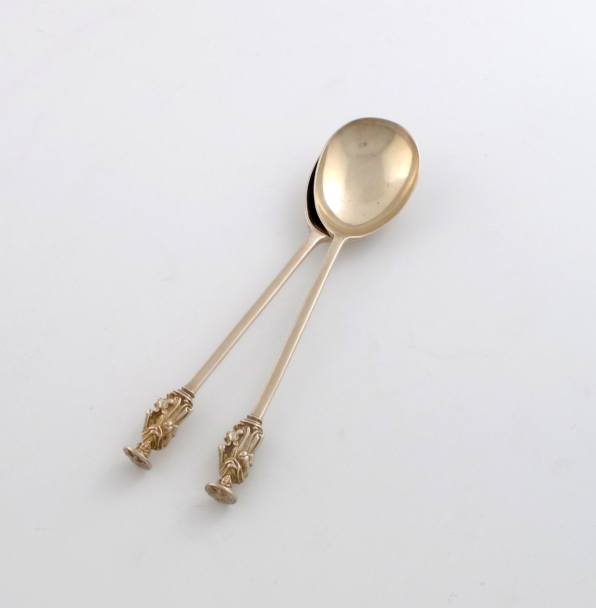 Appraisal: A pair of Victorian silver Apostle spoons