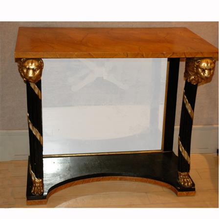 Appraisal: Italian Neoclassical Style Painted and Parcel Gilt Console Estimate -