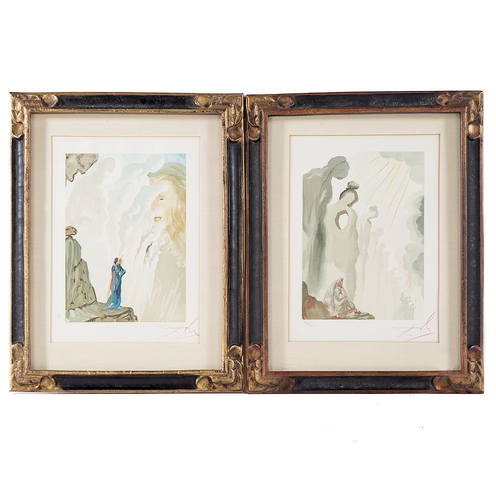 Appraisal: Salvador Dali The Divine Comedy two prints Spanish - from