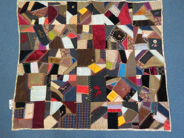 Appraisal: Antique Handmade Crazy Quilt