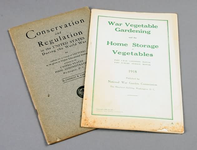 Appraisal: documents including pamphlet for War Vegetable Gardening and the Home