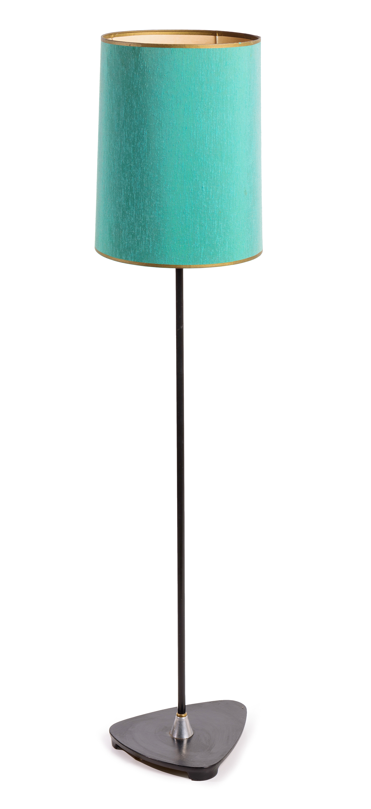 Appraisal: DAYDREAM STANDARD LAMP Green shade black metal base Australia c