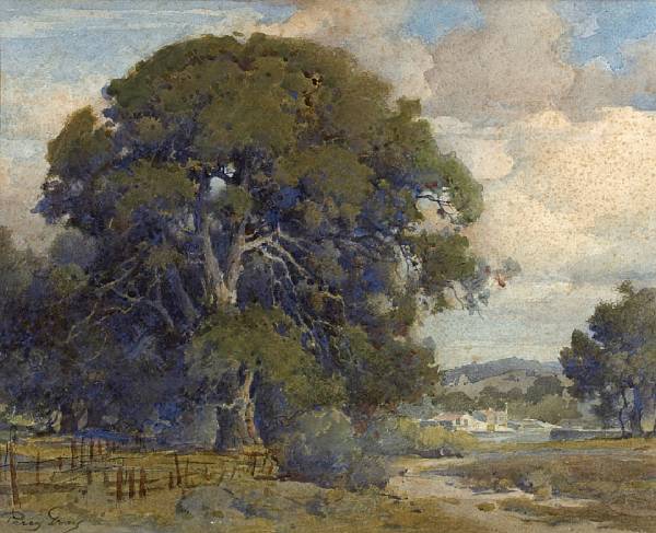 Appraisal: Percy Gray - A Path through the Oaks with a