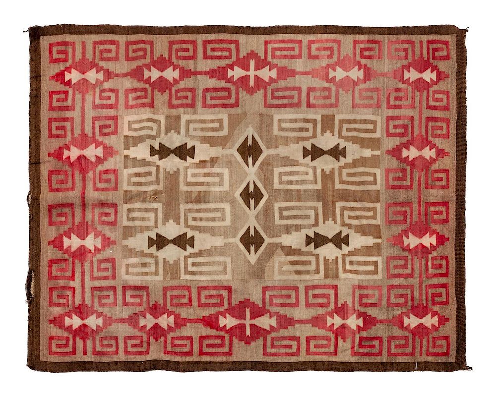 Appraisal: Three Navajo Regional Rugs largest x inches Three Navajo Regional