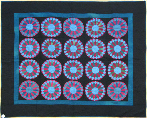 Appraisal: Pieced Mariner's star quilt early th c x