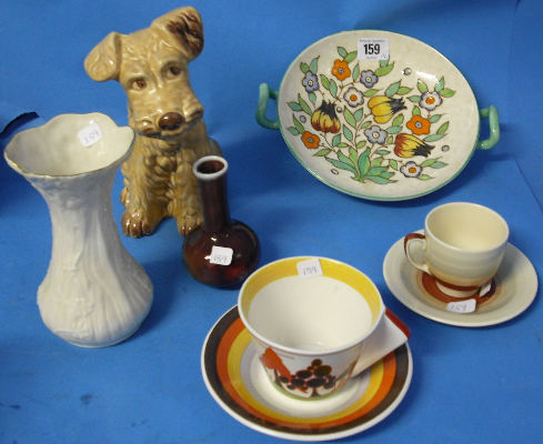 Appraisal: A Collection of Pottery to Include Sylvac seted Dog Charlotte