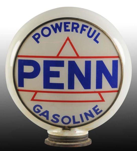 Appraisal: Penn Gasoline -Piece Globe Description s to s Nice two-sided