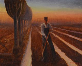 Appraisal: Gary Ernest Smith b Morning Irrigation oil on canvas x