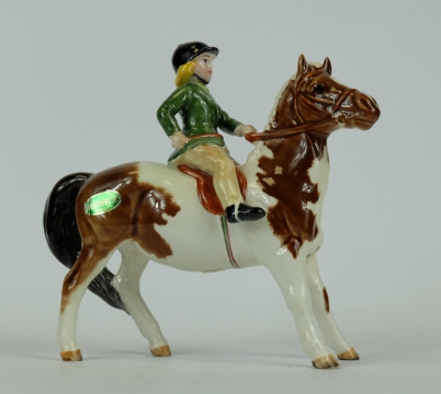 Appraisal: Beswick girl on skewbald pony