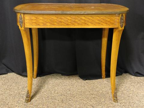 Appraisal: LOUIS XV XVI STYLE INLAID TABLE AMBULANTE Circa 's the