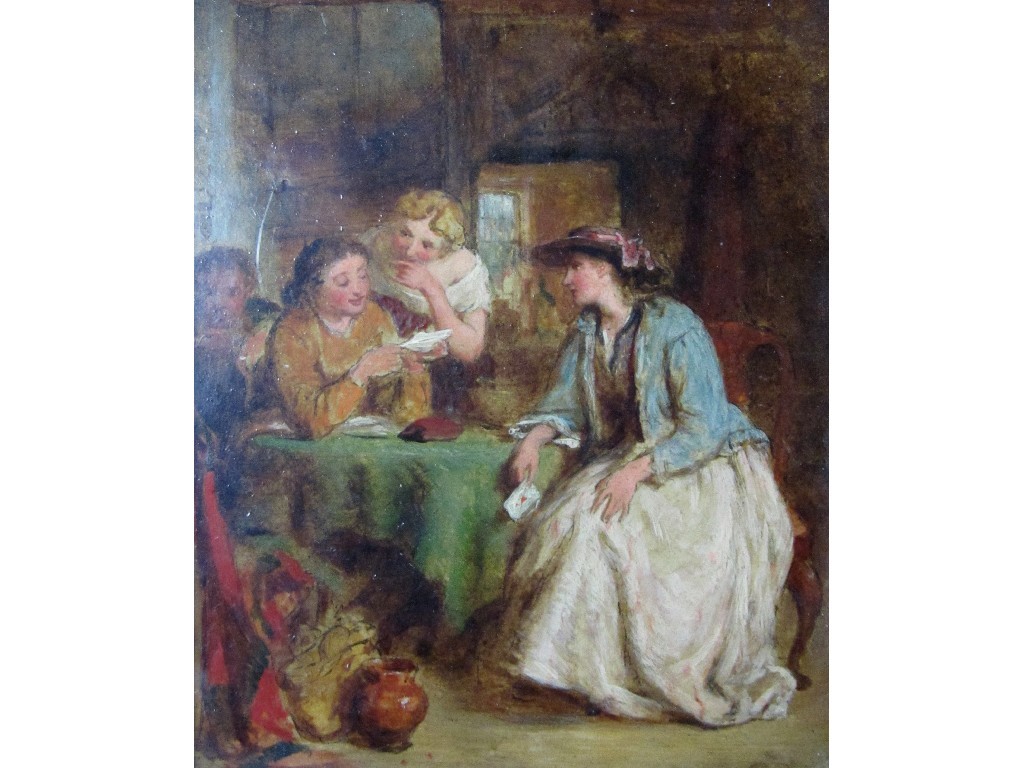 Appraisal: GEORGE SMITH - READING A LETTER WITH FIGURES AT A