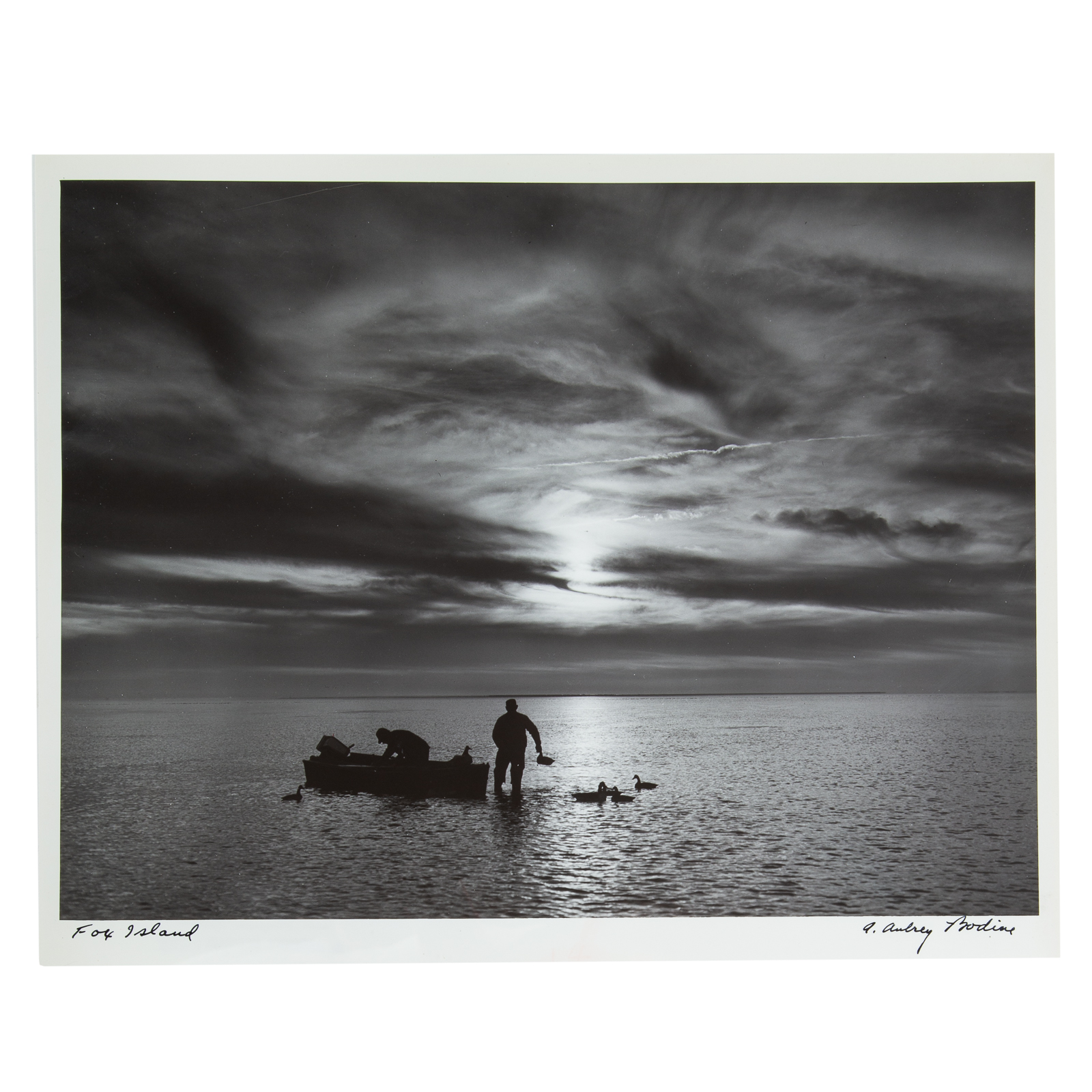 Appraisal: A AUBREY BODINE FOX ISLAND American - Gelatin silver print