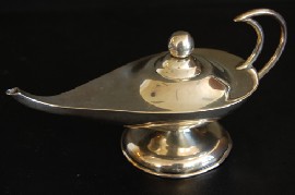 Appraisal: STERLING SILVER ALADDINS LAMP