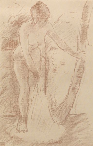 Appraisal: AFTER BERTHE MORISOT FRENCH - x sight size Standing Bather