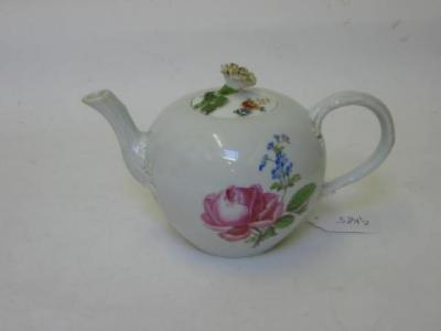 Appraisal: A MEISSEN PORCELAIN TEAPOT late th th century of globular