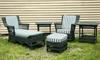 Appraisal: WICKER SUITE - Five piece suite of fine contemporary wicker