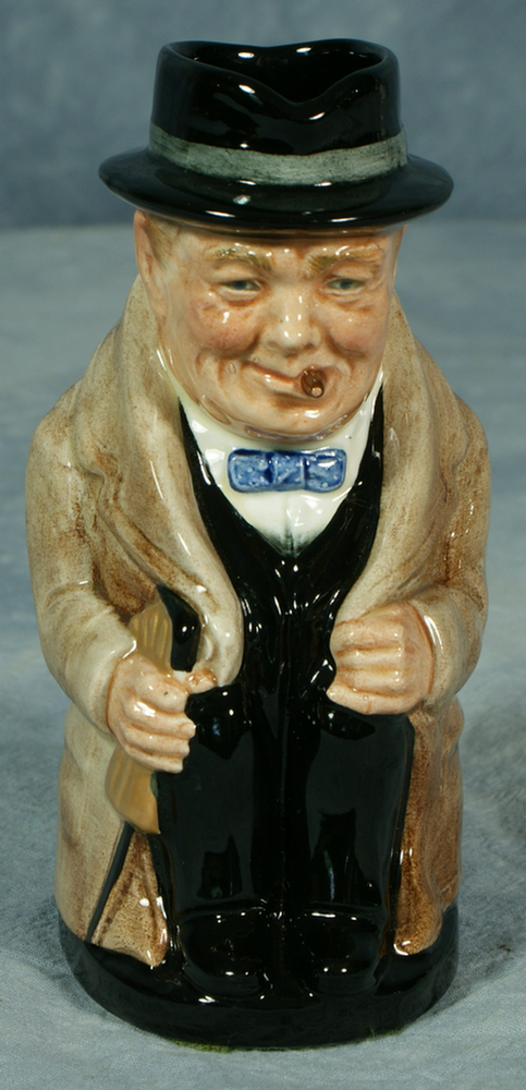 Appraisal: Royal Doulton Toby pitcher Winston Churchill no damage tall Estimate