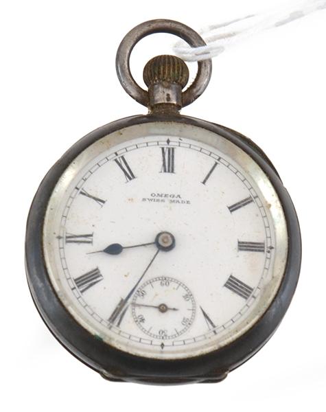 Appraisal: OMEGA STERLING SILVER CASED POCKET WATCH CIRCA AS FOUND